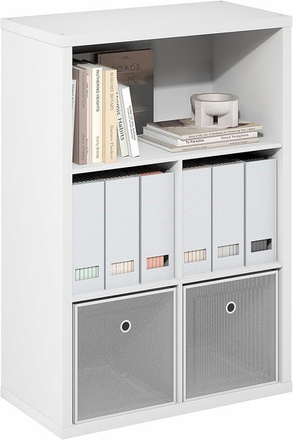 5-Cube Bookcase, Cube Storage Organizer Bookshelf, Book Shelf - Image 5