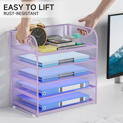 5-Tier Stackable Paper Organizer - Image 3