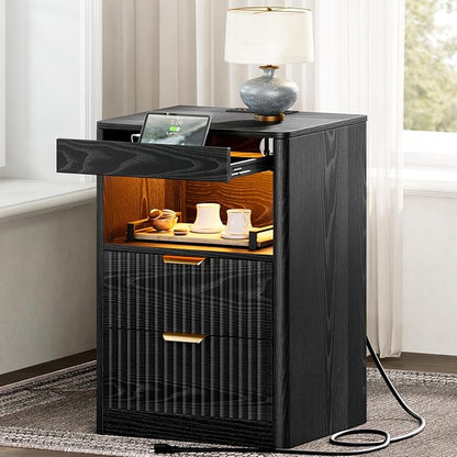 REAHOME Fluted Nightstand Set of 2 - Image 8