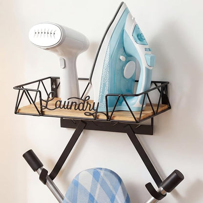 PERFNIQUE Ironing Board Holder Wall Mount, Ironing Board Hanger, Iron Board by PERFNIQUE
