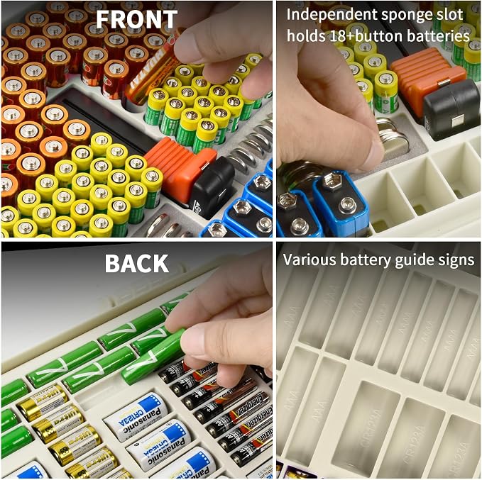 Battery Organizer Storage Holder Box Case - Image 5