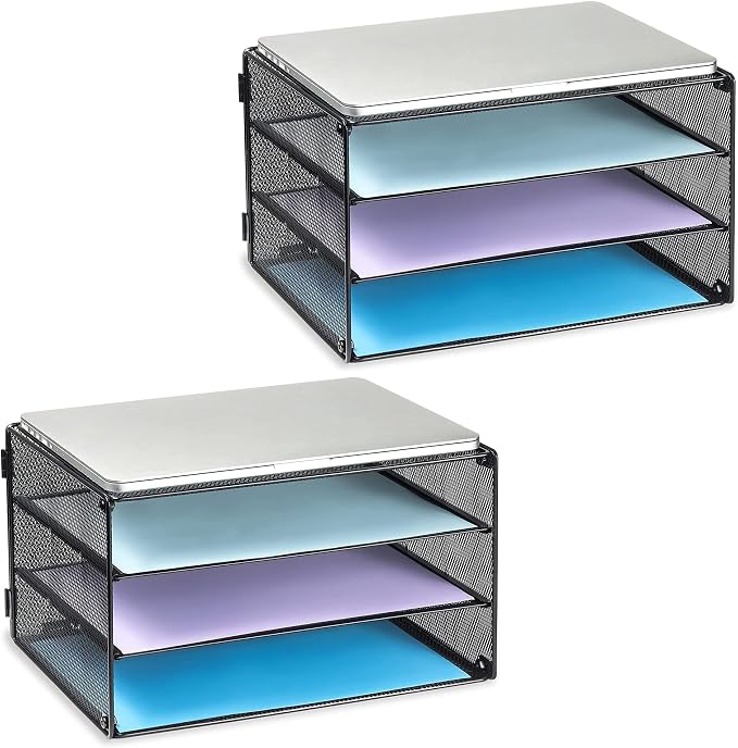 DALTACK 3 Tier Letter Tray Paper Organizer by DALTACK
