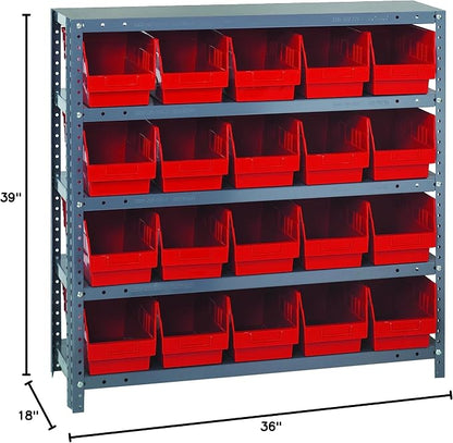 Quantum Storage Systems 1839-204RD Store More Steel Shelving Unit - Image 2