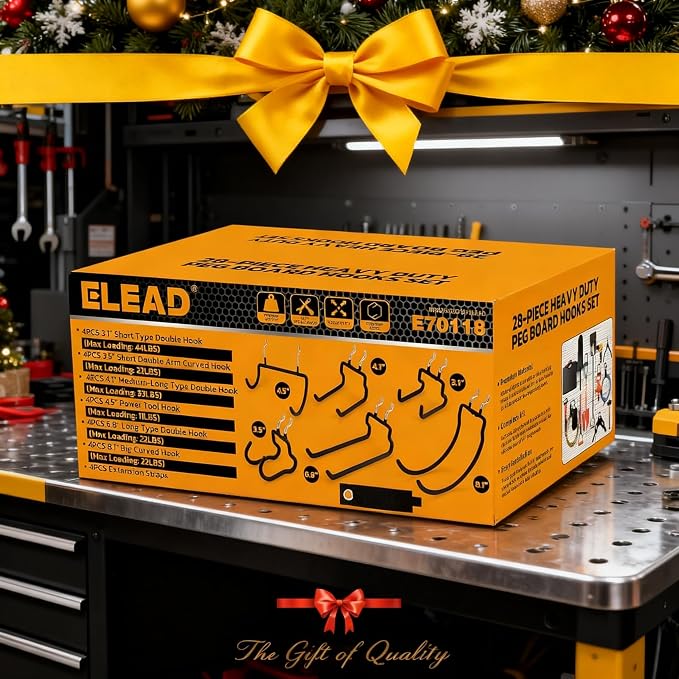 ELEAD 28-Piece Pegboard Hooks - Image 9