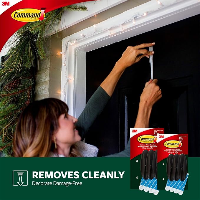 Command Outdoor Large Hooks, Holds up to 5 lbs, Damage Free Hanging Wall Hooks - Image 7