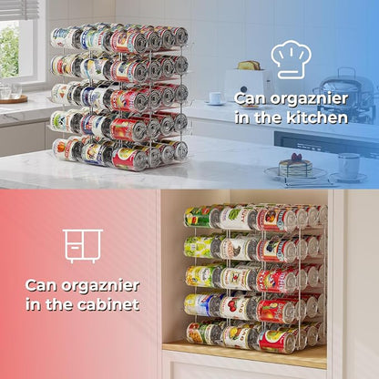 Stackable 5 Tiers Can Organizer Pantry, Canned Food Holder - Image 4