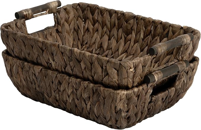 StorageWorks Wicker Baskets for Organizing, Woven Basket by StorageWorks