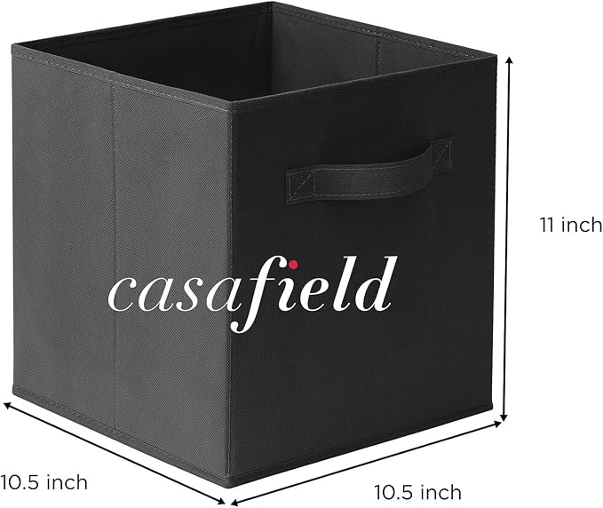 Casafield Set of 6 Collapsible Fabric Cube Storage Bins, Cubby Organizers & More - Image 7