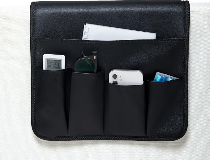 PU Leather Sofa Armrest Organizer, Armchair Magazine Holders, Waterproof Remote - Image 6
