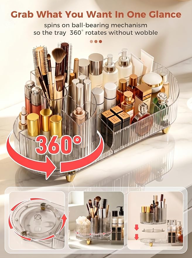 Booklov Rotating Makeup Organizer - Image 8