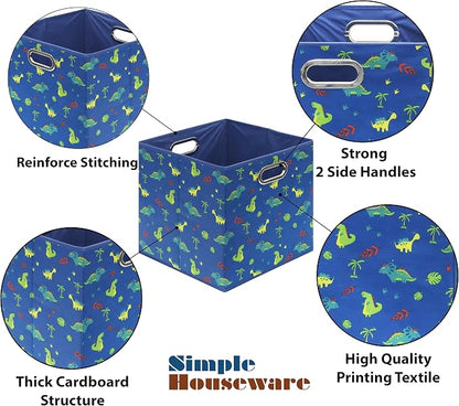 Simple Houseware 13-Inch Collapsible Fabric Cube Storage Bin - Image 5