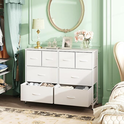 WLIVE Wide Dresser for Bedroom, 8 Drawer Chest of Drawers, Wide storage design - Image 4