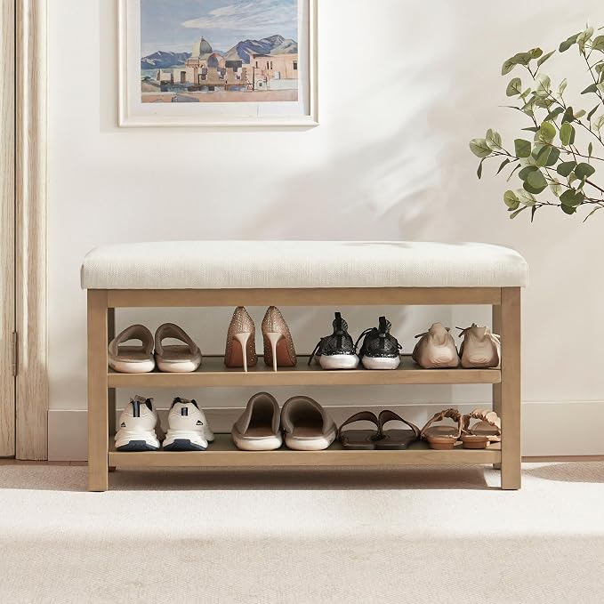 Zihanhome 2 Tier Shoe Rack Bench by Zihanhome