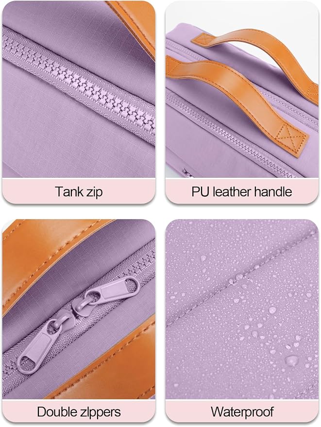 Women's Hanging Toiletry Bag, Waterproof Travel Cosmetic Organizer - Image 9