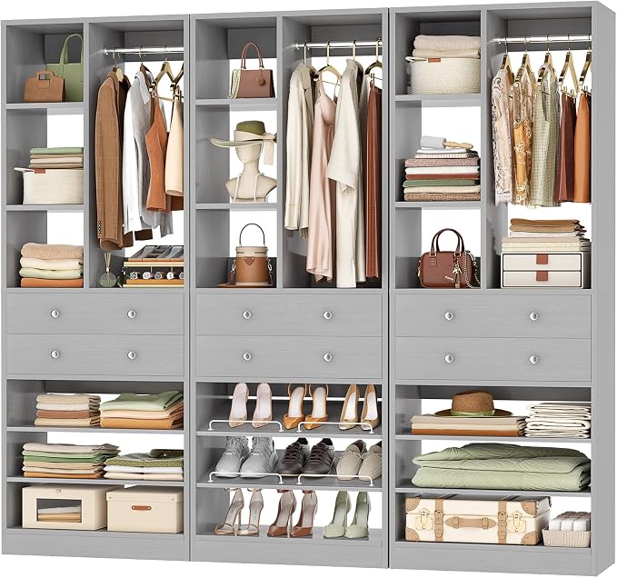 Besiost Closet System, Walk-in Closets Systems, Free Standing Reach in Closet by Besiost