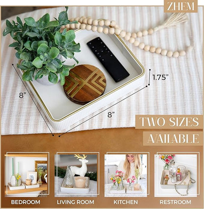 Small Night Stand Organizer Nightstand Tray Bedside Table Organizer Women| - Image 2