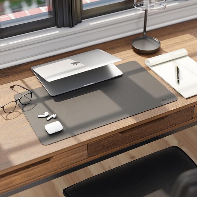 Smead Desk Pad, Vegan Leather Desk Mat - Image 7