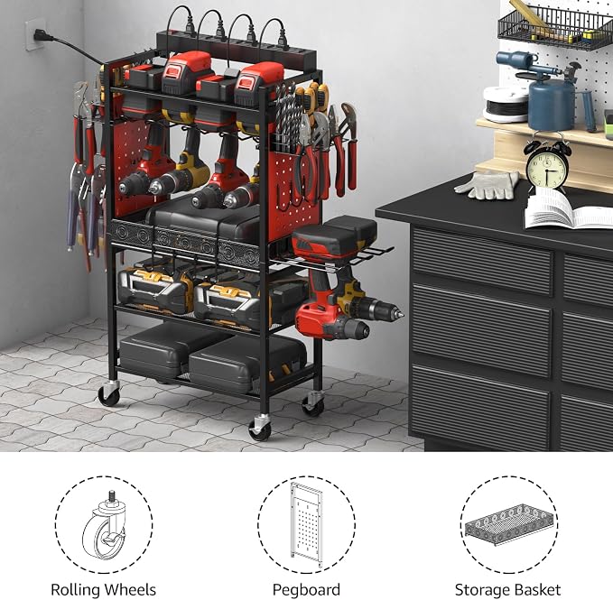 CCCEI Power Tool Organizer Cart - Image 4