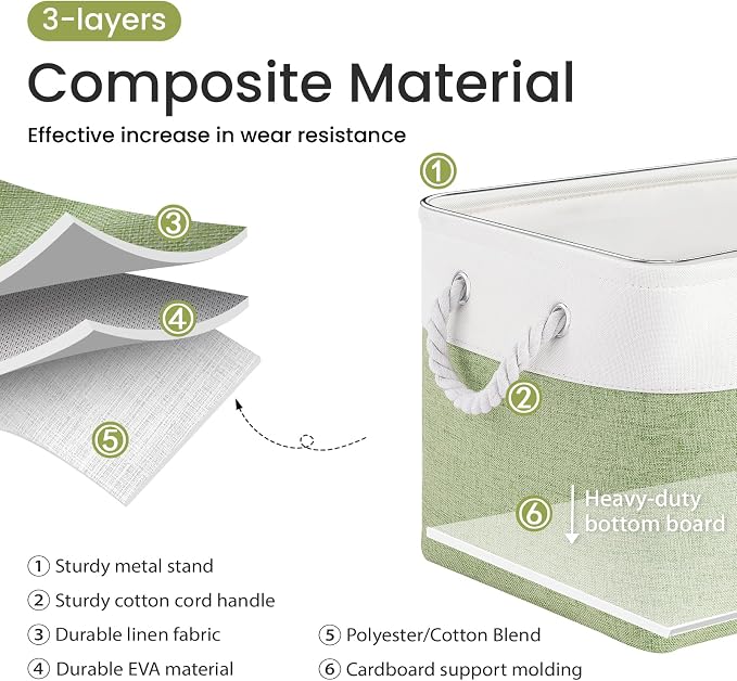 15x11x10 In Foldable Fabric Large Storage Bins - Image 2