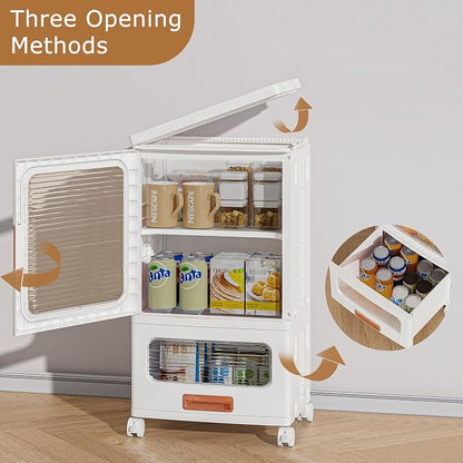 VECELO 3-Tier Narrow Bathroom Storage Cabinet - Image 4