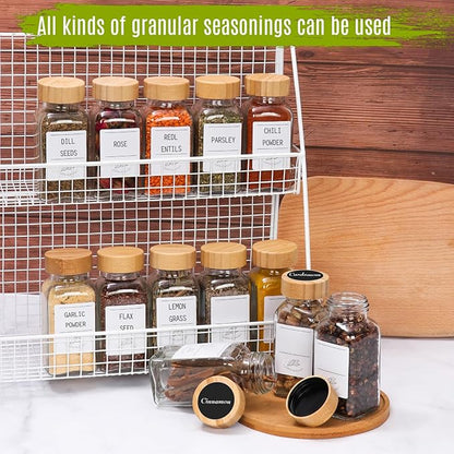 24 Pack 6 oz Glass Spice Jars - Image 6
