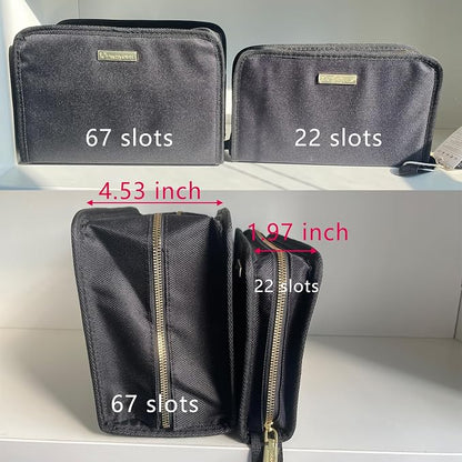ROWNYEON Lipstick Organizer Bag Portable, Makeup Artist Storage, Large Capacity - Image 7
