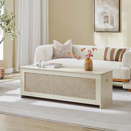 51.2" Storage Chest Extra Large, 51.2x15.7x18.3 Inch, Easy Assembly, Bench - Image 5