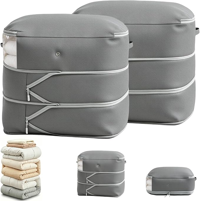 Comforter Storage Bag, Large Capacity Blanket Storage Bags 3-Layer Ultra Space by Unknown