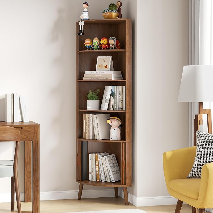 Corner Cabinet, 66.73'' Tall Modern Corner Bathroom Storage Cabinet - Image 7