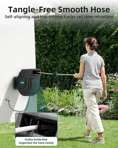 AYURA Retractable Garden Hose Reel 100 ft x 1/2 inch - Image 3