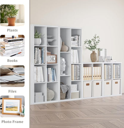 Cube Storage Organizer Bookcase, Decorative 11 inch Open Back Cubical Shelf - Image 8