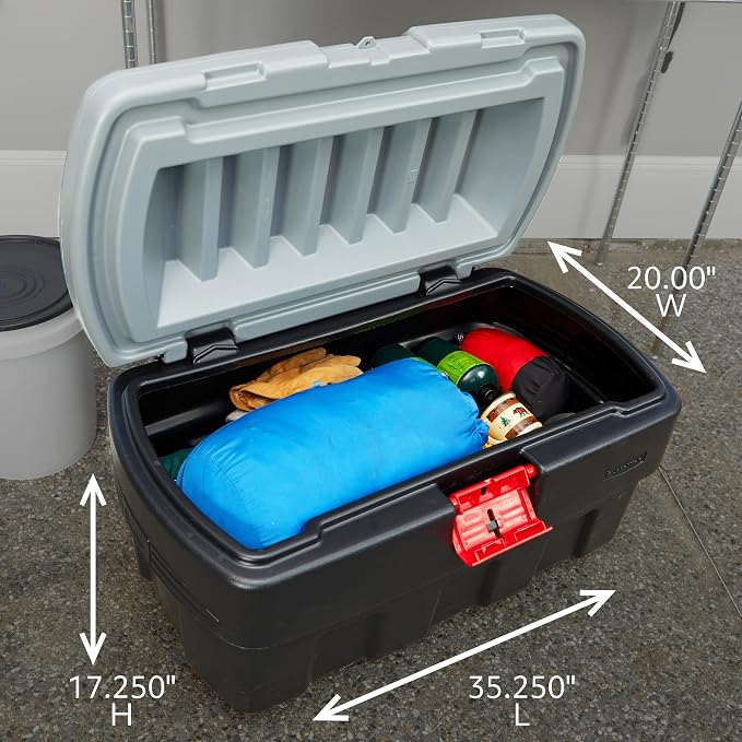 Rubbermaid ActionPacker Lockable Storage Box, 35 Gal, Industrial - Image 3