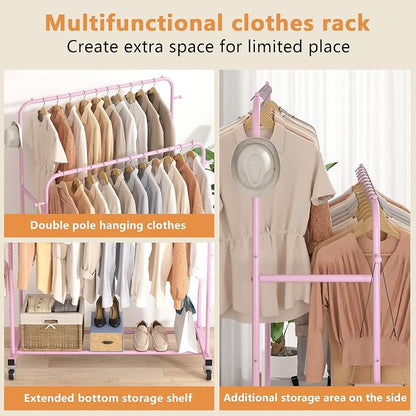 Laiensia Double Rods Garment Rack - Image 8