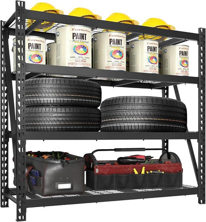 BILT HARD 72" W x 24" D Heavy Duty Garage Shelving, 5-Tier Industrial Metal by BILTHARD