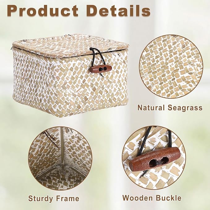 Hipiwe Handwoen Seagrass Basket - Image 6