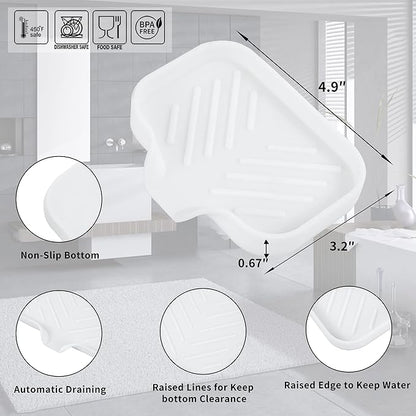 Silicone Bathroom Soap Dishes - Image 2