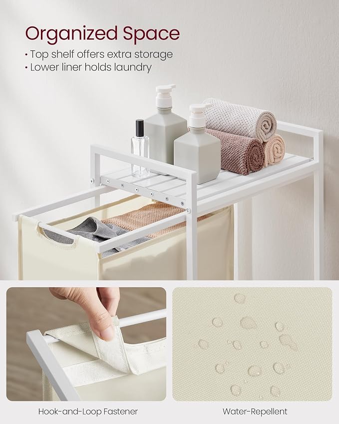 VASAGLE Laundry Hamper, Laundry Basket, Laundry Sorter - Image 3