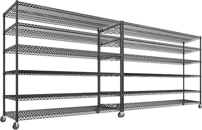 REIBII 60''W X 82.6" H Steel Heavy Duty Wire Shelving Unit by REIBII
