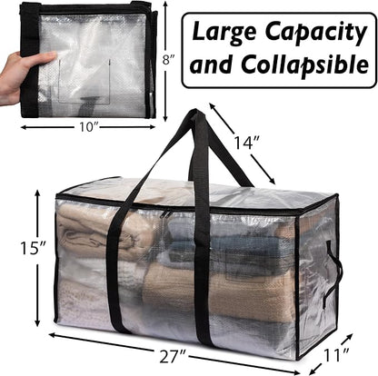 ClearSpace Heavy Duty Moving Bags or Storage Bags – Clear Storage Bins - Image 3
