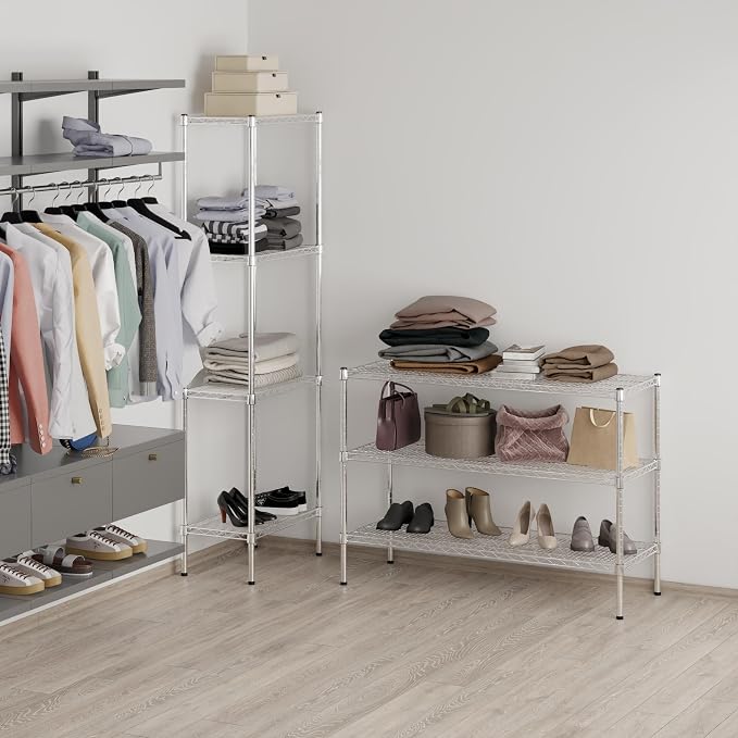 18" Deep x 48" Wide x 34" Height Wire Shelving Kit | 3-Tier | NSF Commercial - Image 7