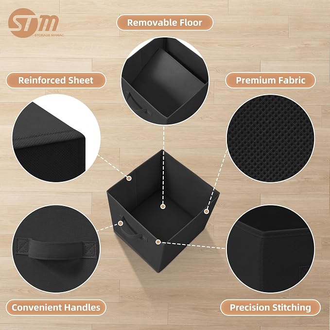 STORAGE MANIAC Storage Cubes, 11 Inch Collapsible Storage Bins - Image 3