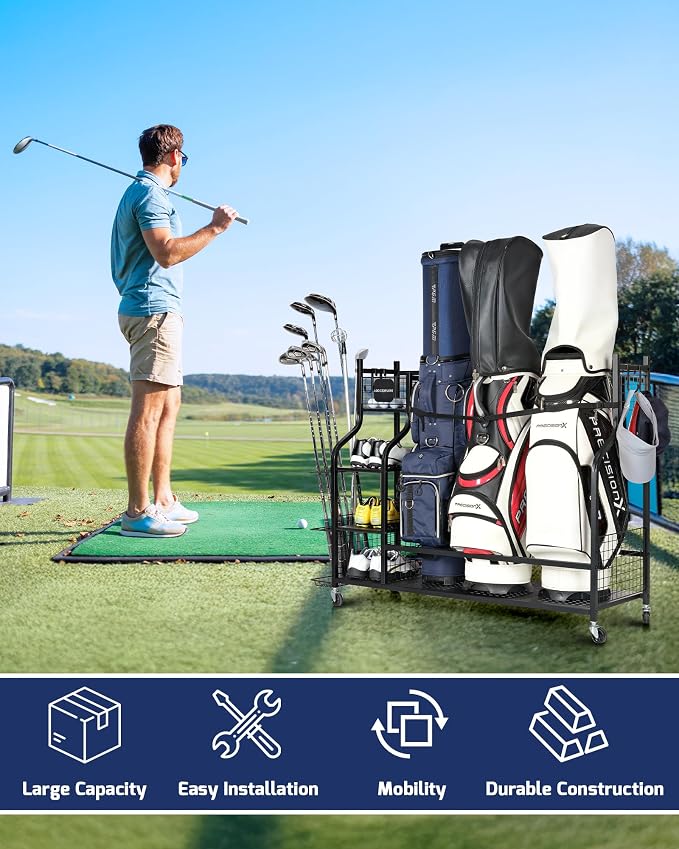 Golf Storage Rack, Garage Golf Organizer - Image 7