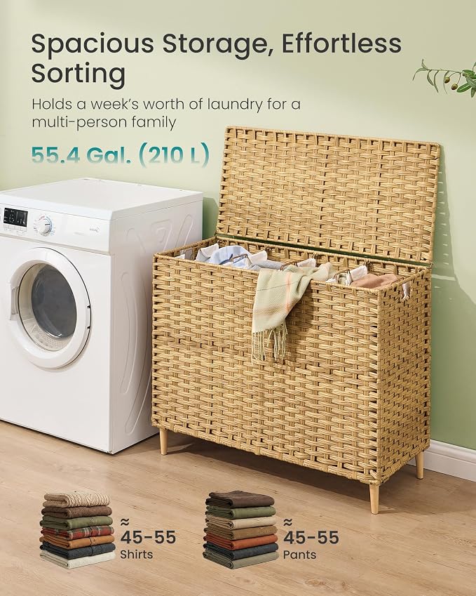 SONGMICS 4-Section Laundry Hamper - Image 3