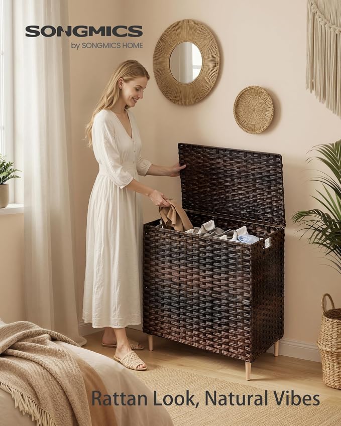 SONGMICS 3-Section Laundry Hamper - Image 2