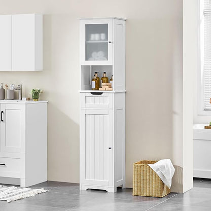 Yaheetech Tall Slim Bathroom Storage Cabinet - Image 4