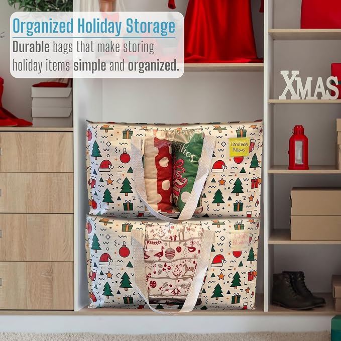 VENO 6 Pack Moving Bags, Large Christmas Storage Bins - Image 7