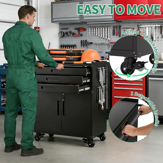 Garage Cabinet System | Heavy Duty Steel All-in-One Modular Garage Cabinet Set - Image 6