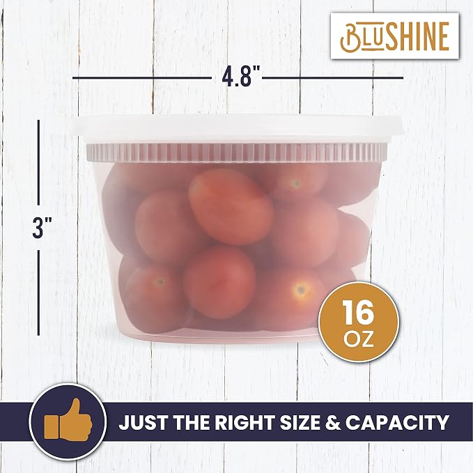 16 oz. Plastic Deli Food Storage Containers - Image 6