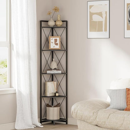 5 Tier Corner Shelf Stand, Plant Stand Display Shelf by Cerlyunzan