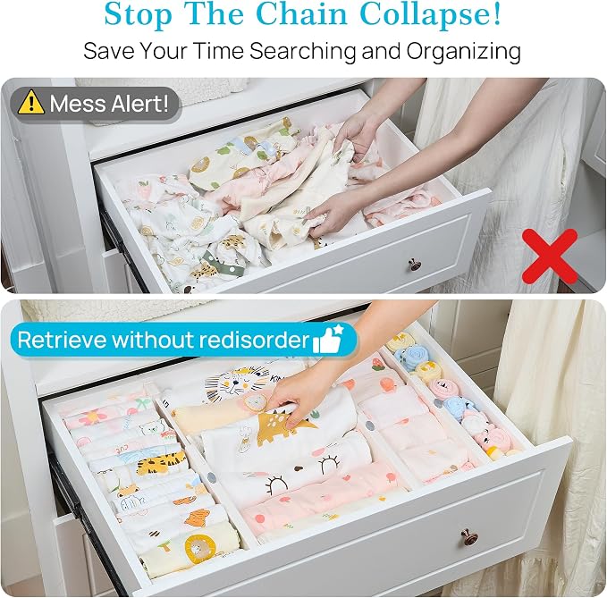 Vtopmart 4 Pack Drawer Dividers - Image 2